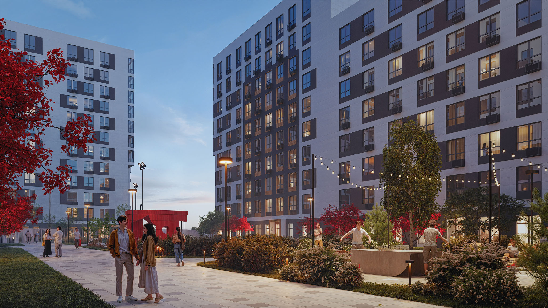 Внутренний двор ЖК «Аристов Берег»