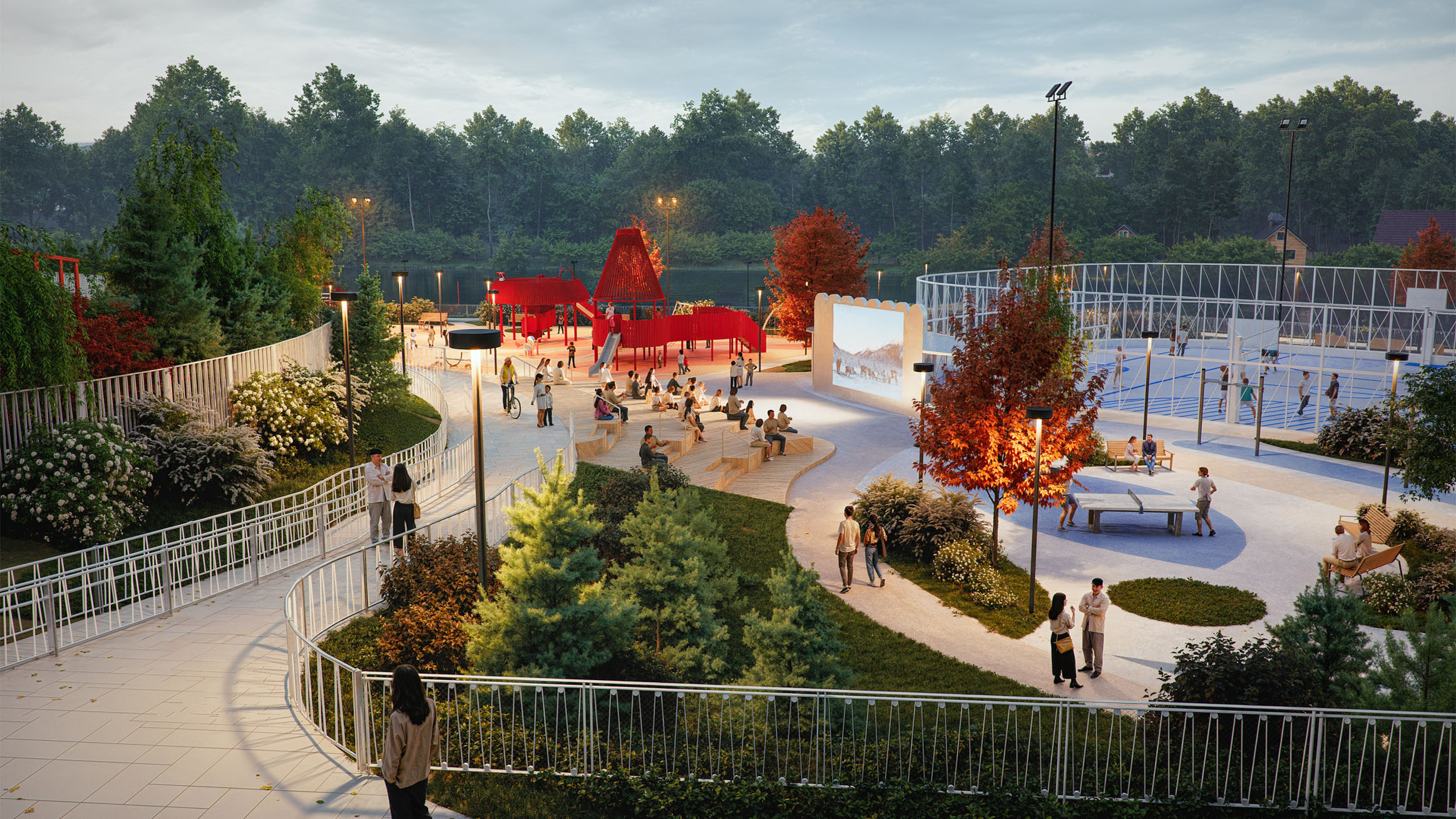 Общественные пространства ЖК «Аристов Берег»